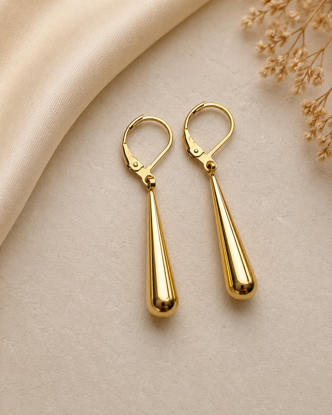 Golden Grace Drop Earrings