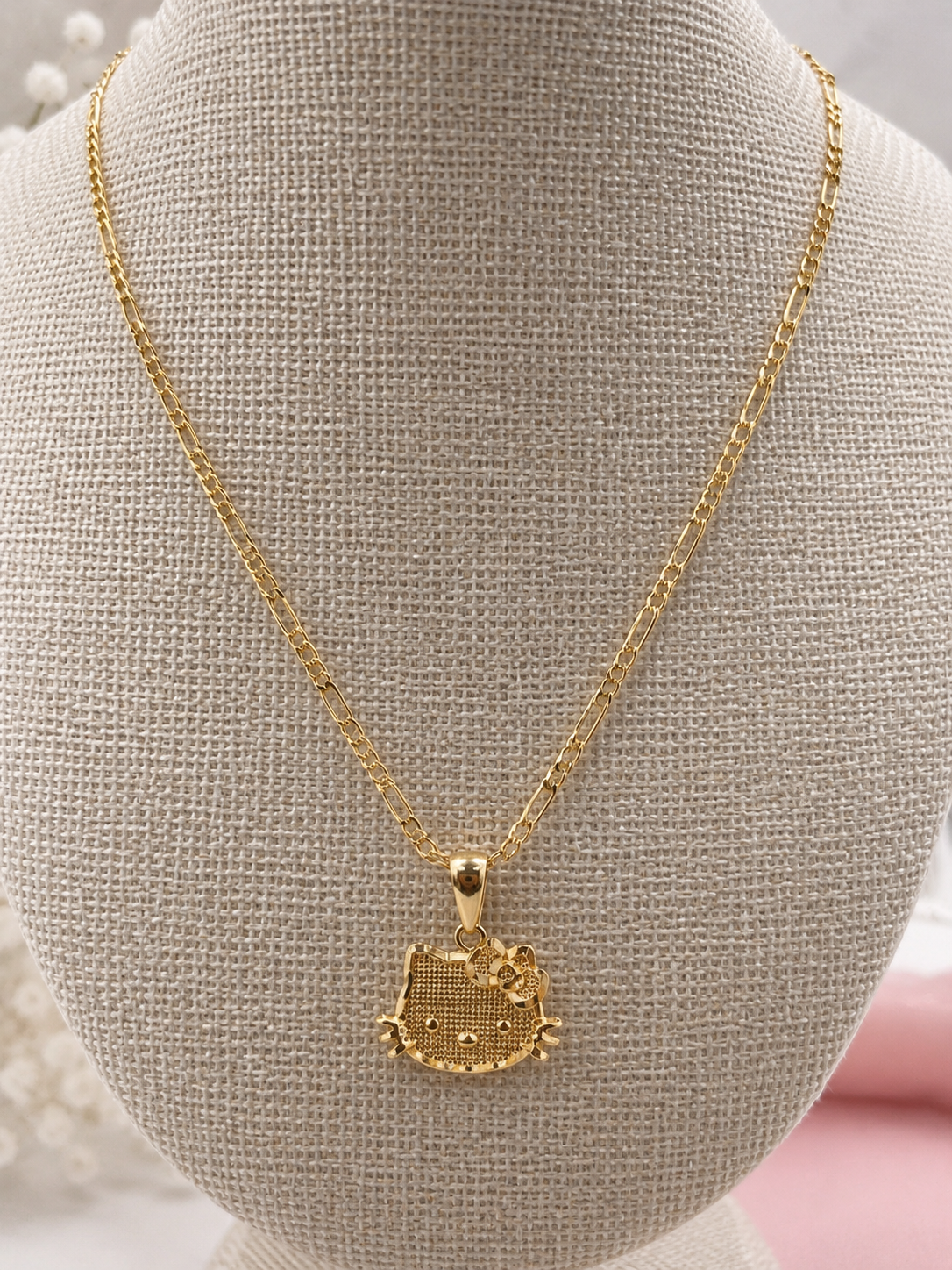 Sweet Bow Cat Pendant Necklace