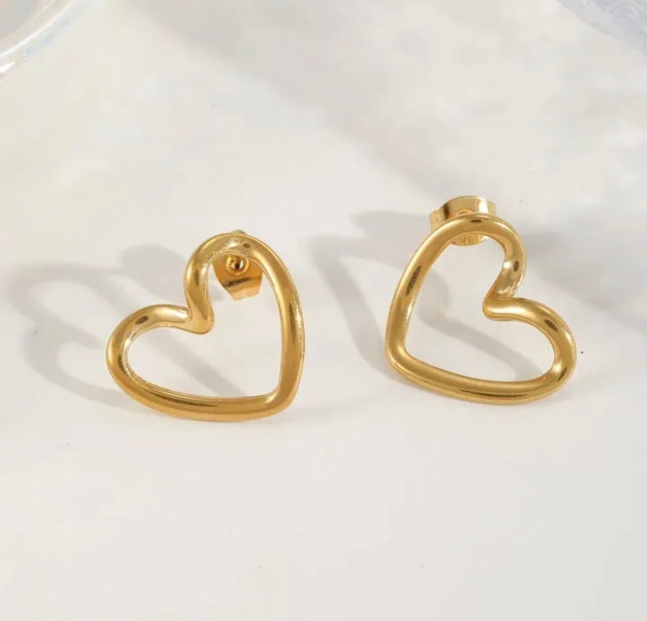 Amour Heart Stud Earrings