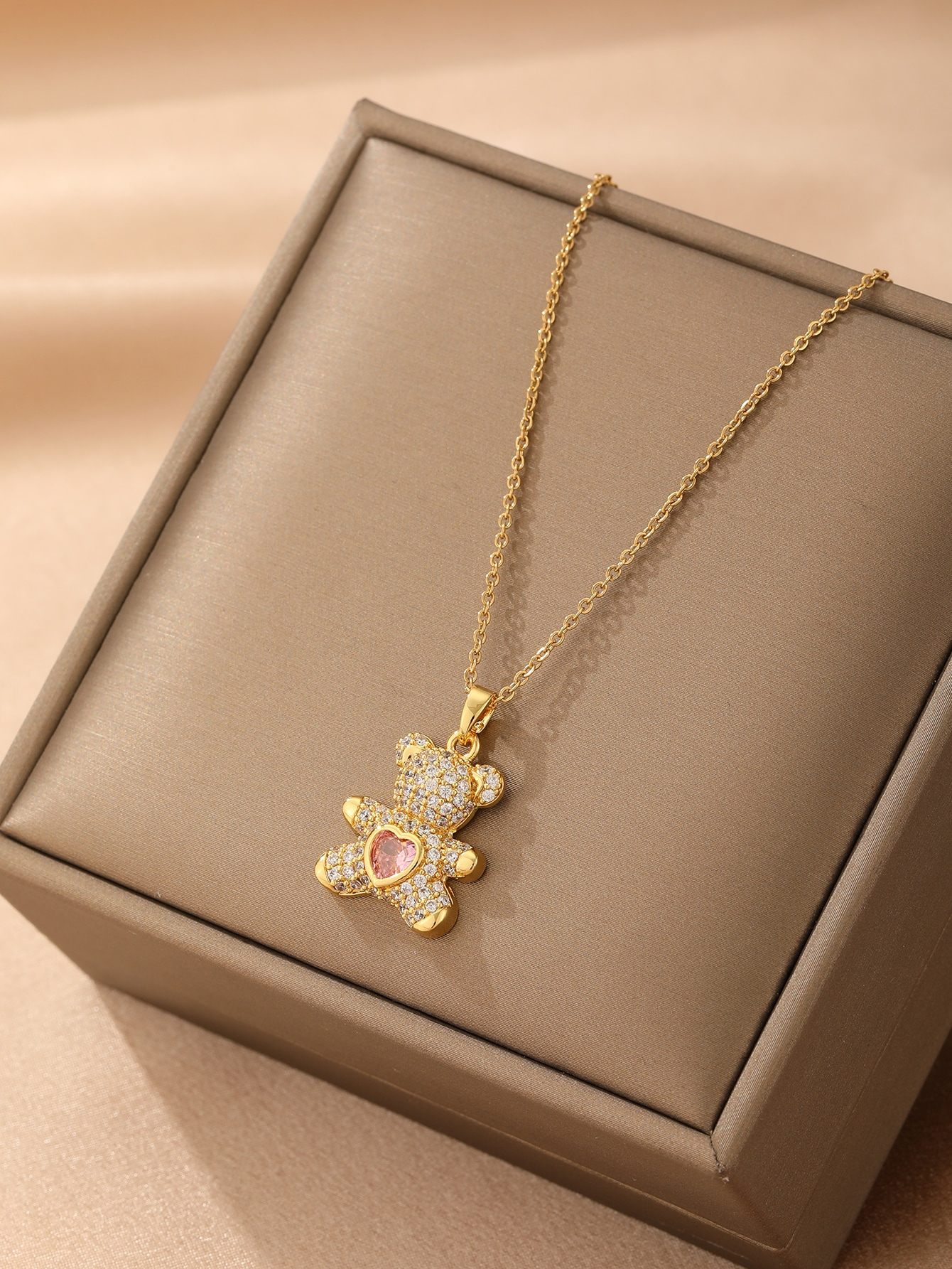 Sweetheart Teddy Necklace