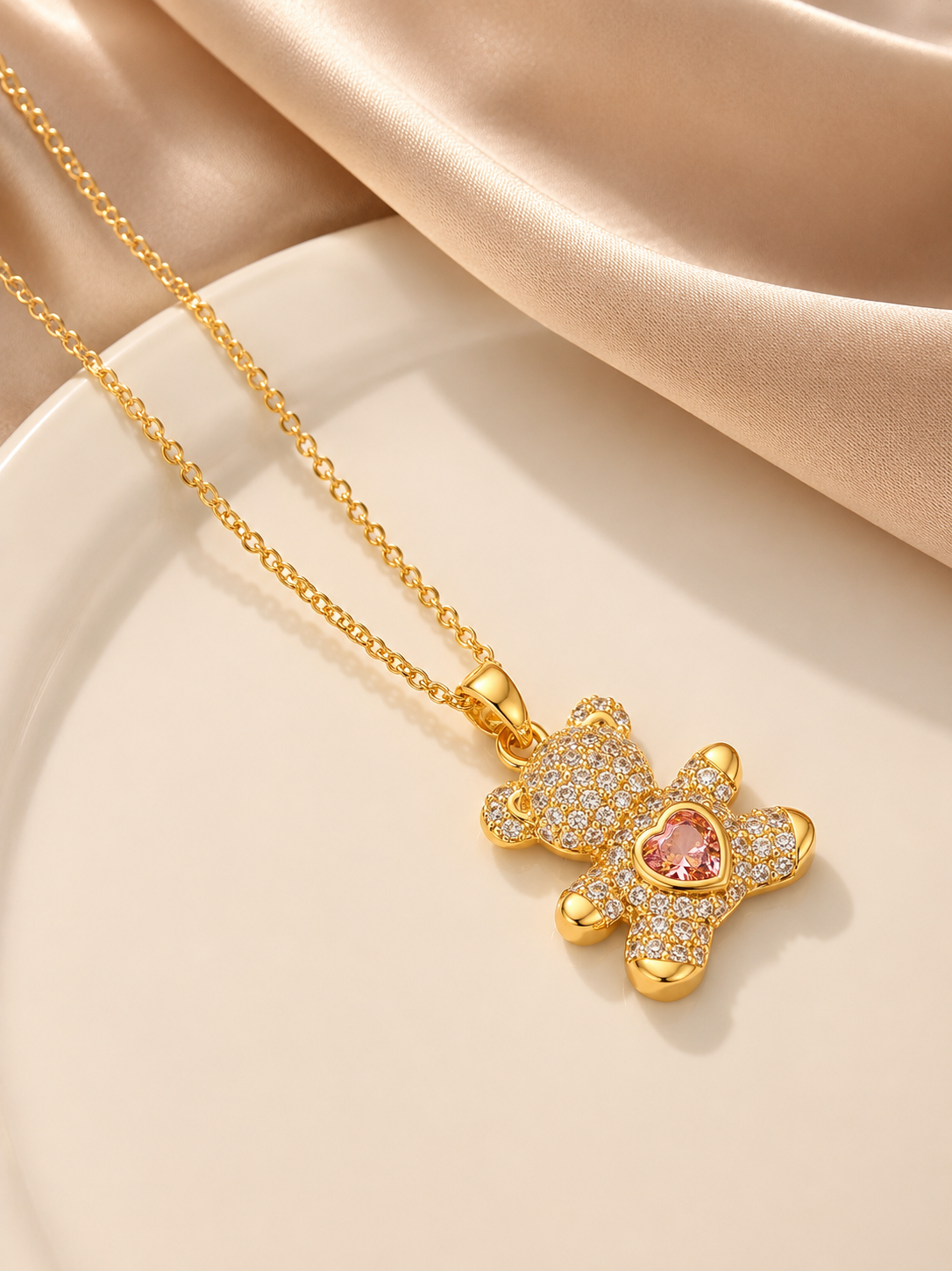 Sweetheart Teddy Necklace