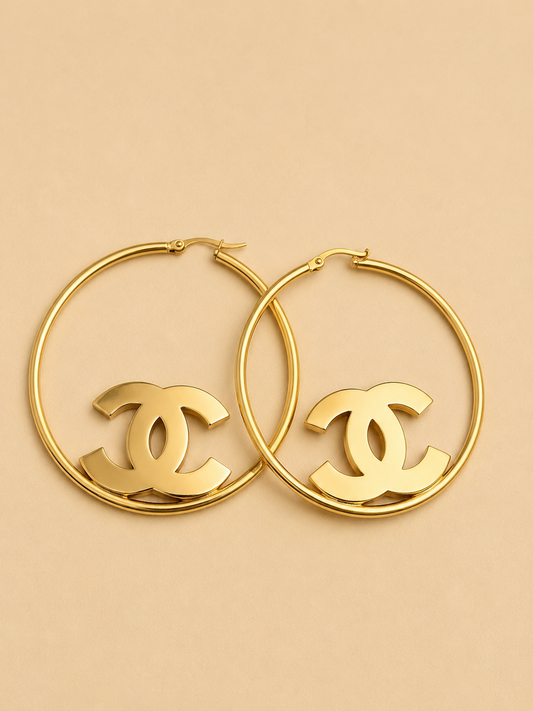 Parisian Luxe Hoop Earrings