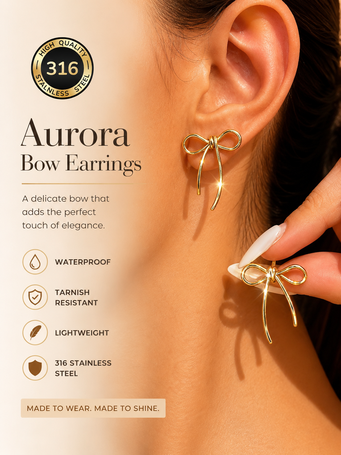 Aurora Bow Earrings