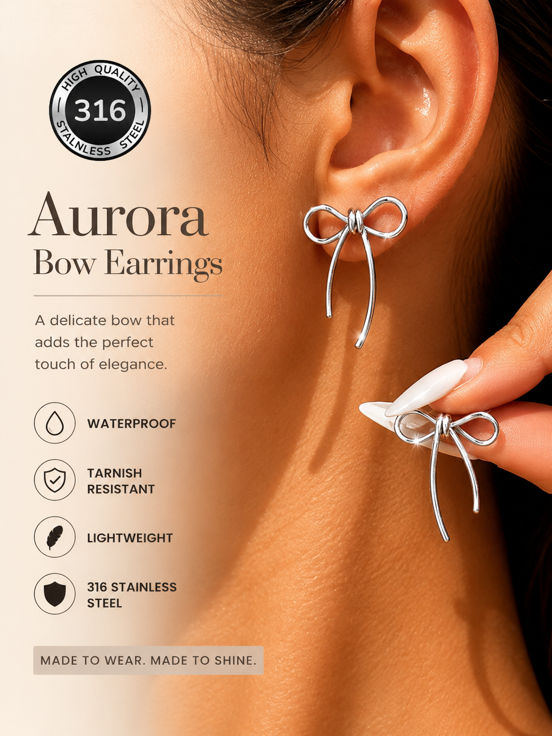 Aurora Bow Earrings