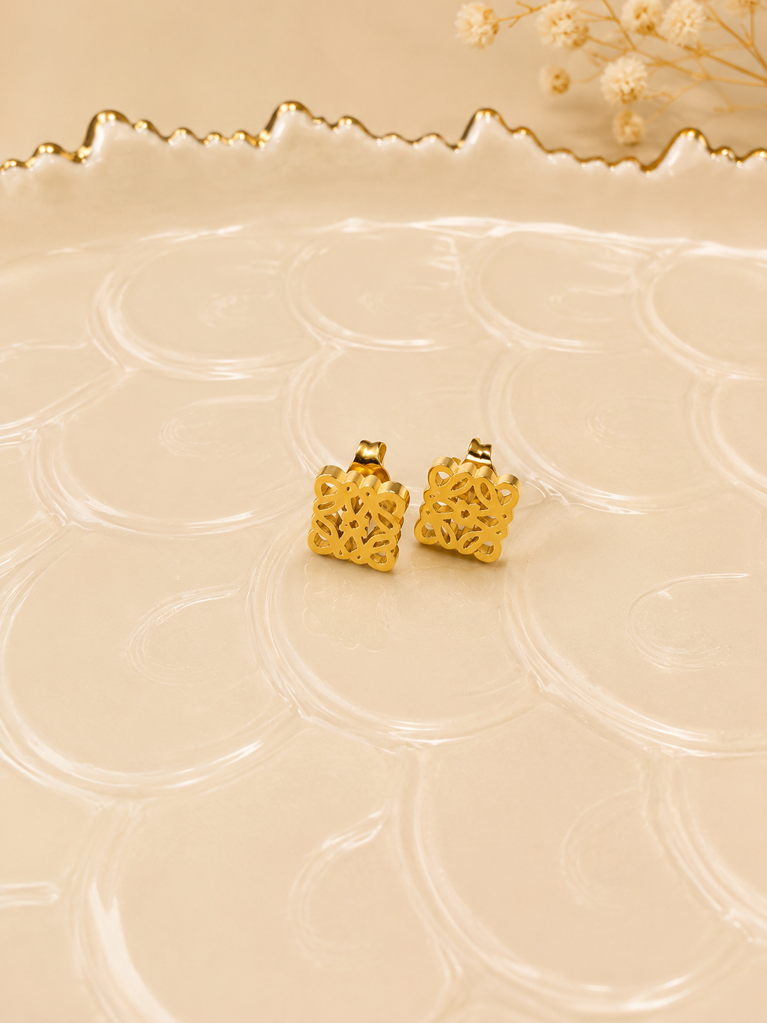 Celeste Filigree Stud Earrings