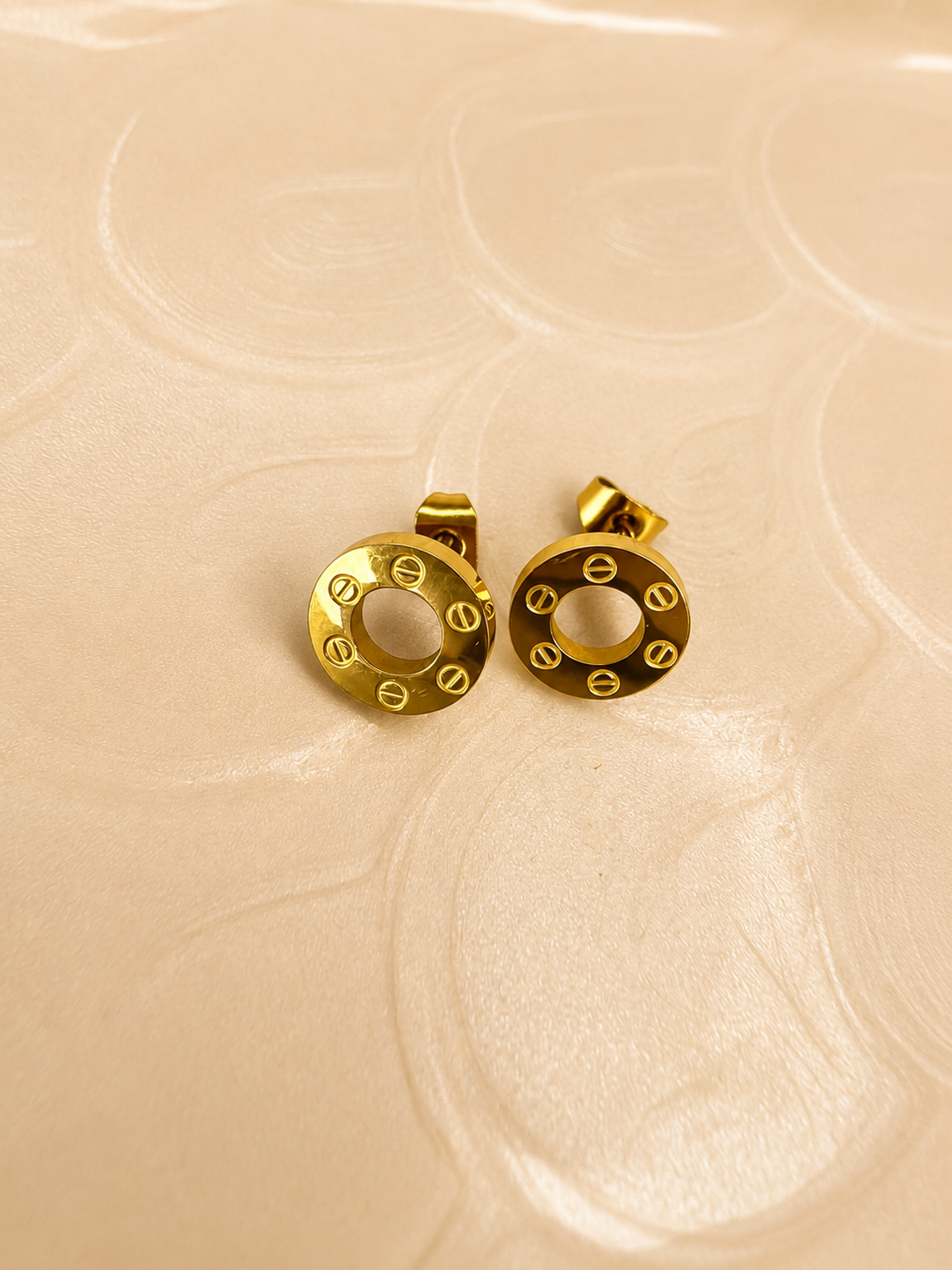 Luna Halo Stud Earrings