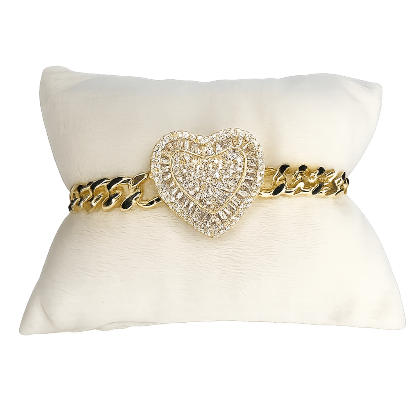 Amour 14K Laminated Gold Heart Bracelet