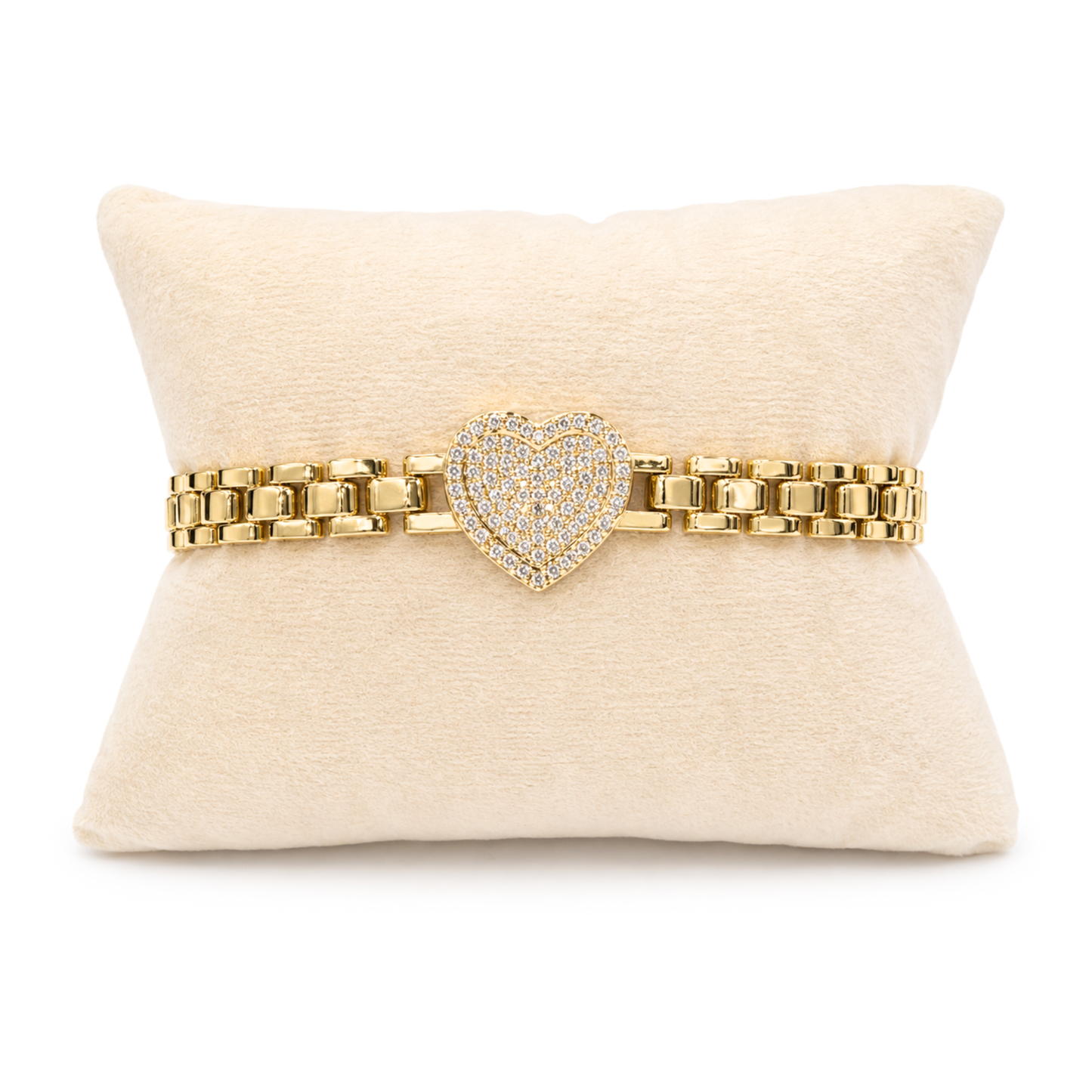 Élodie 14K Laminated Gold Heart Bracelet