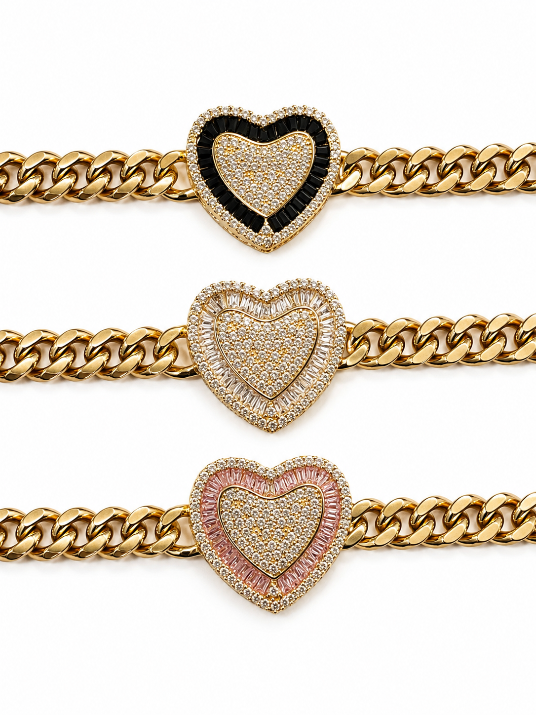 Amour 14K Laminated Gold Heart Bracelet