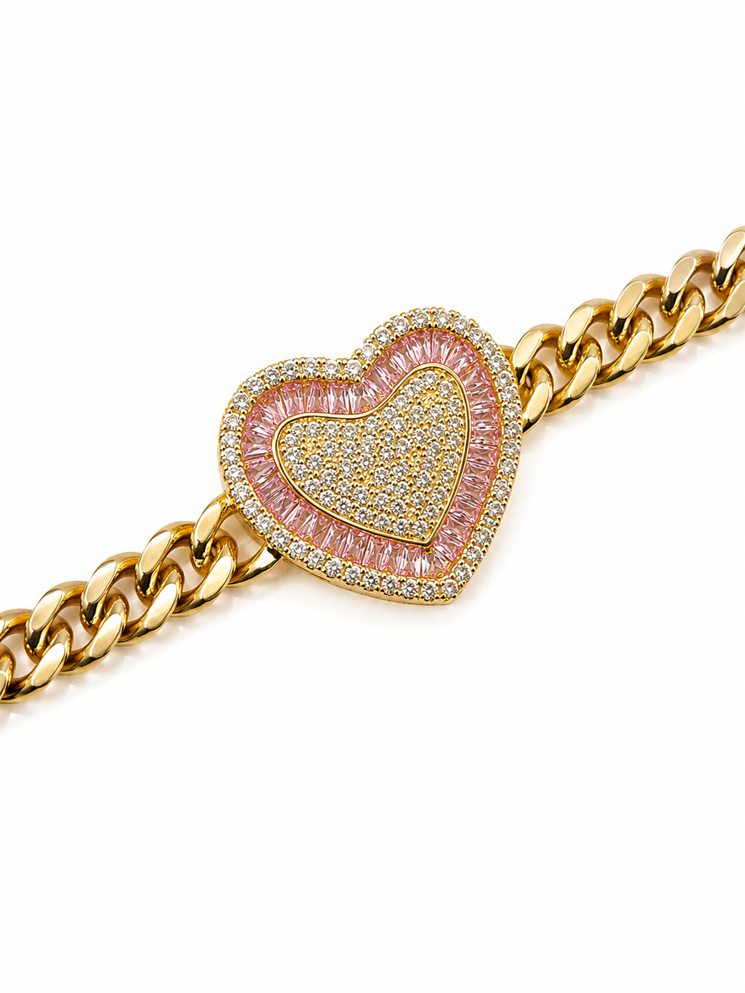 Amour 14K Laminated Gold Heart Bracelet