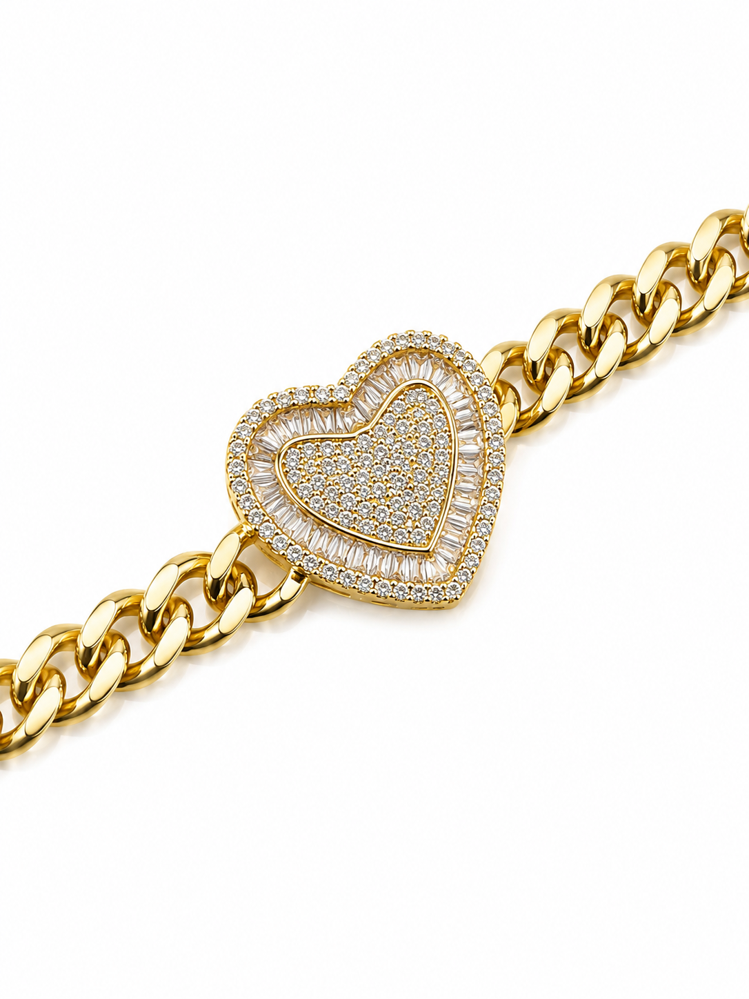 Amour 14K Laminated Gold Heart Bracelet
