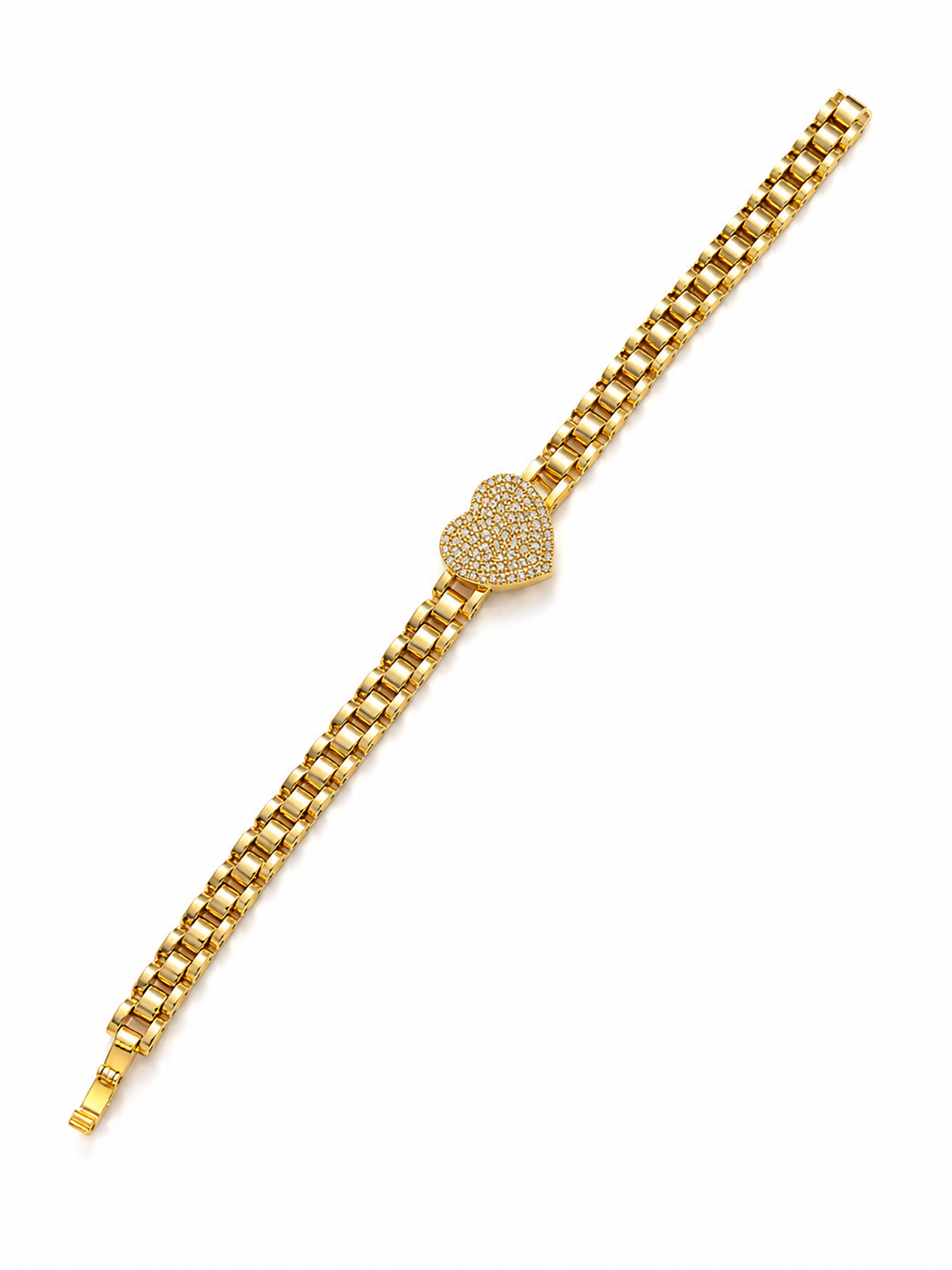 Élodie 14K Laminated Gold Heart Bracelet