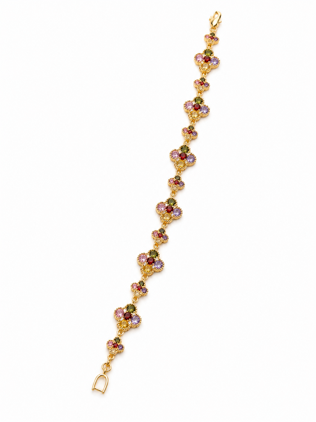 Rainbow Blossom Bracelet – 14K Brazilian Gold Filled